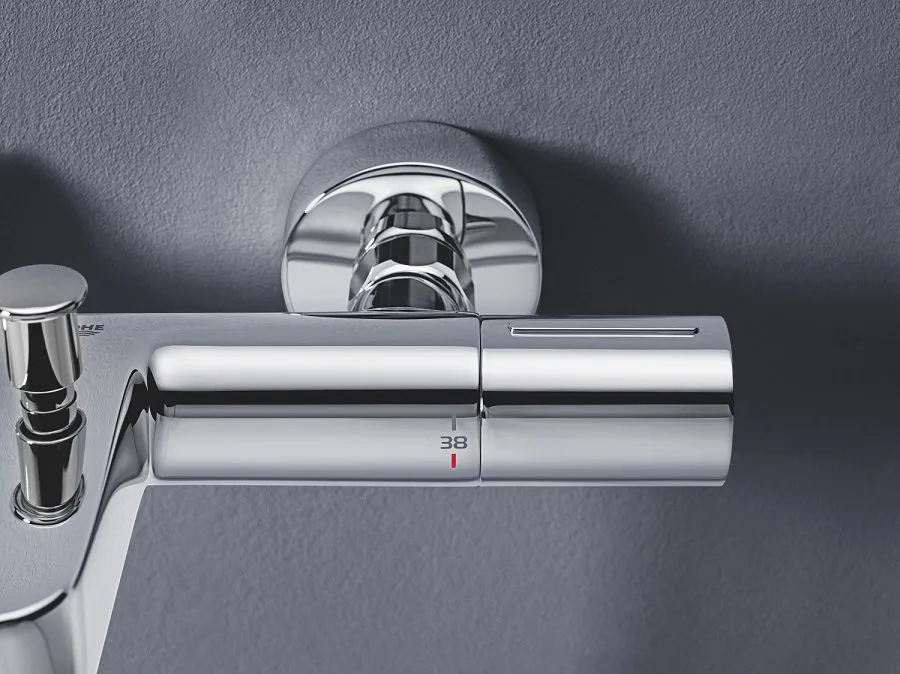 Термостатический смеситель Grohe Grohtherm 800 Cosmopolitan 34766000, для ванны с душем Sancos — официальный сайт