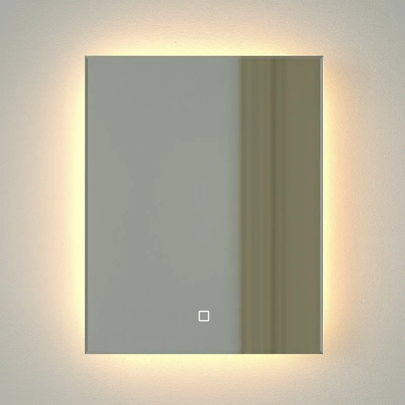 Зеркало Defesto Glow DF 2511S 40х50 с LED-подсветкой, 3000 K, сенсорный выключатель