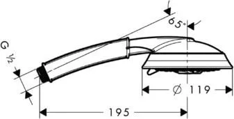 Душевая лейка Hansgrohe Raindance classic 100 Raindance Classic 100 Air 3jet 28548000 Sancos — официальный сайт