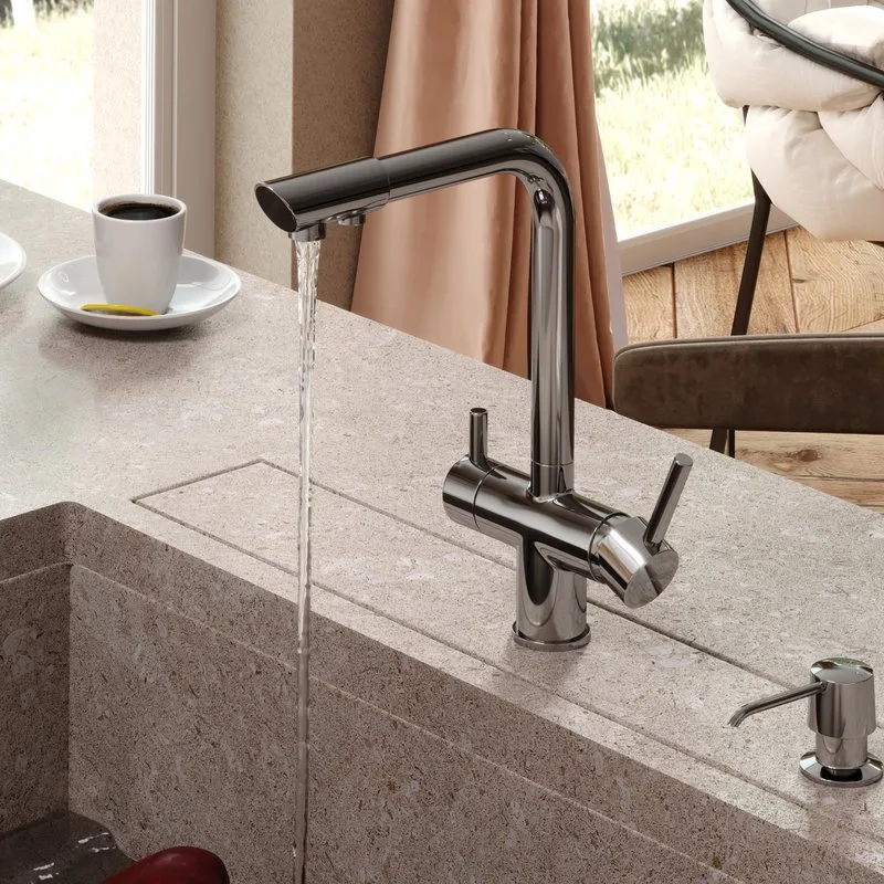Смеситель для кухни Wasserkraft A8317 хром Sancos — официальный сайт