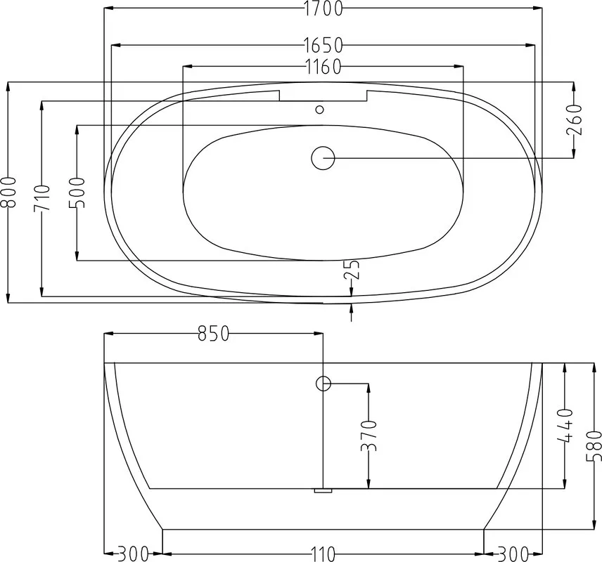 Акриловая ванна Esbano Rome SM 170x80 см, отдельностоящая, белая, овальная, со смесителем, со сливом Sancos — официальный сайт