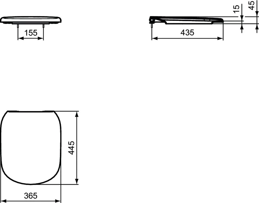 Крышка-сиденье Ideal Standard Tesi T3529V3, с микролифтом Sancos — официальный сайт
