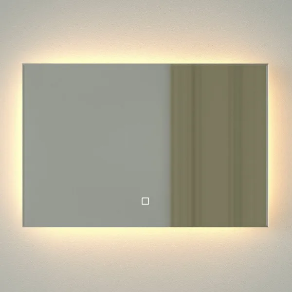 Зеркало Defesto Glow DF 2512SH 60х40 с LED-подсветкой, 3000 K, сенсорный выключатель