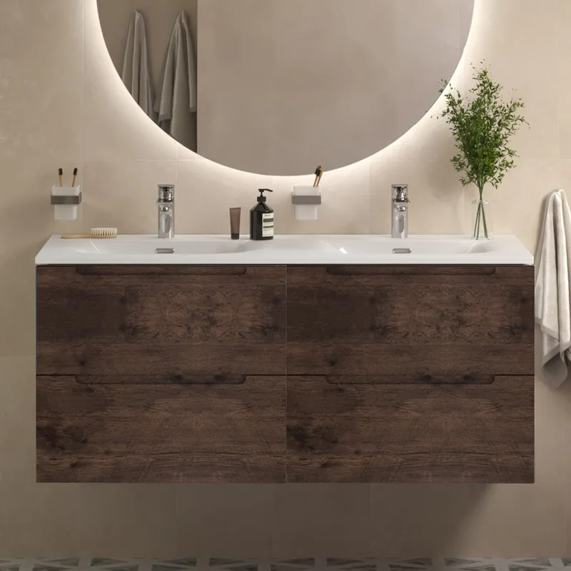 Тумба под раковину без столешницы BelBagno Etna 120 для двоих, rovere moro Sancos — официальный сайт