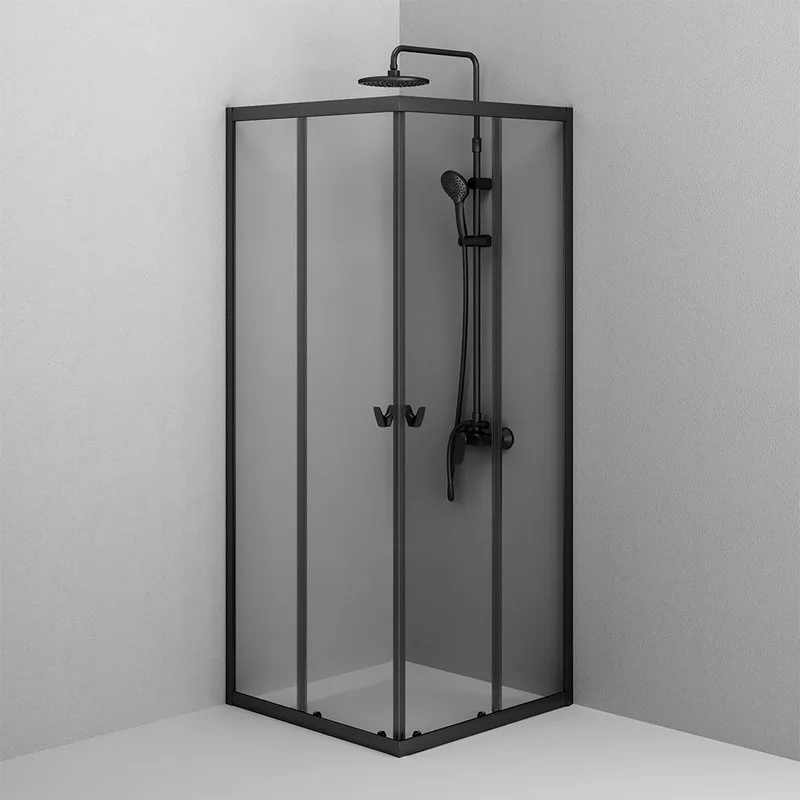 Душевой уголок AM.PM Sunny W87G-403-8080-BT 80x80 см, черный матовый Sancos — официальный сайт