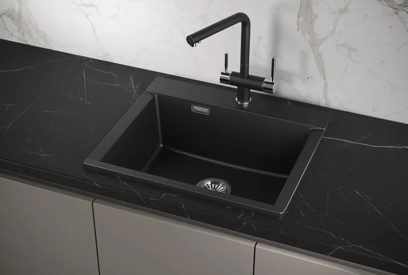 Мойка кухонная Granula Estetica 5804, шварц Sancos — официальный сайт