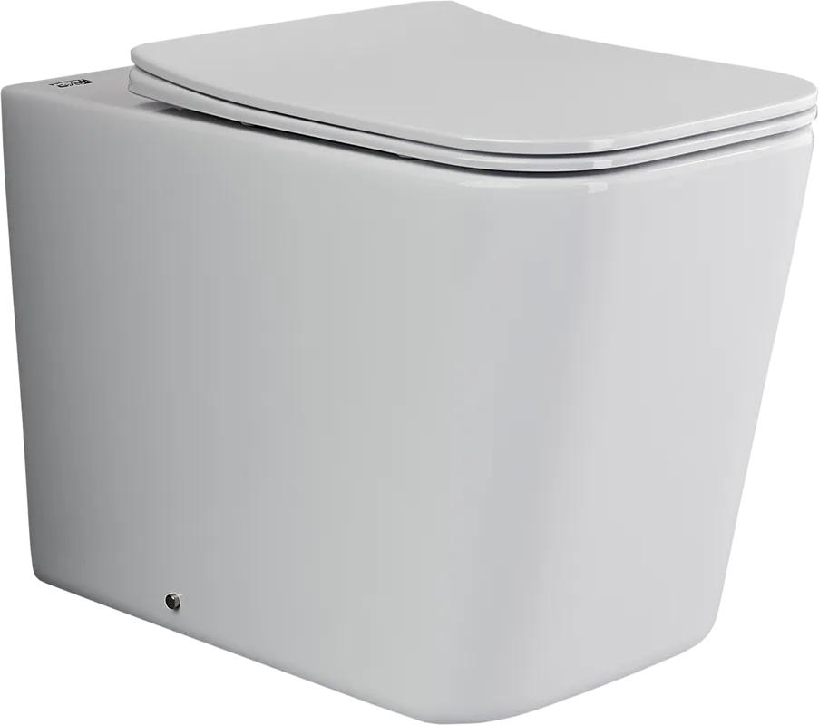 Унитаз приставной напольный Ceramicanova Cubic Rimless CN1809 Sancos — официальный сайт