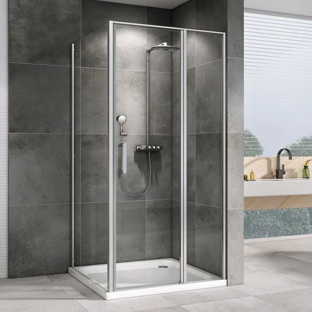 Душевой уголок Abber Sonnenstrand AG04100S-S75 100x75, профиль хром, стекло прозрачное Sancos — официальный сайт