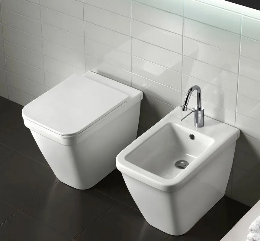 Биде напольное Hatria Erika pro Q YXHU01 белое Sancos — официальный сайт