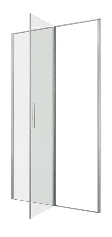 Душевая дверь в нишу Allen Brau Priority 3.31032.BA 120 см, профиль серебро браш, стекло прозрачное  Sancos — официальный сайт