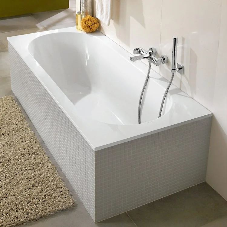 Акриловая ванна Villeroy & Boch Oberon UBQ160OBE2V-01 160x75 см, встраиваемая, цвет альпийский белый Sancos — официальный сайт