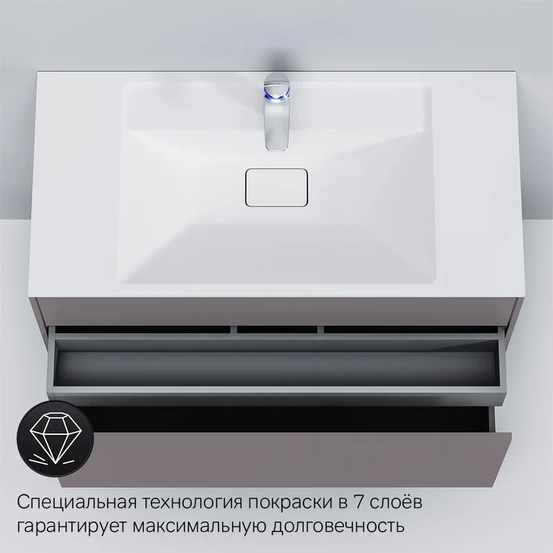 Тумба под раковину без столешницы AM.PM Inspire V2.0 100 элегантный серый Sancos — официальный сайт