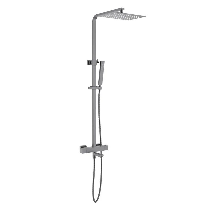 Душевая стойка Timo Tetra-Thermo SX-0169/18, с термостатом, черное золото Sancos — официальный сайт