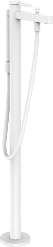 Напольный смеситель для ванны с душем Hansgrohe Finoris 76445700, матовый белый Sancos — официальный сайт