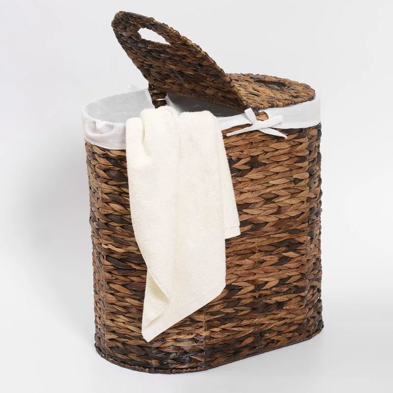 Корзина для белья Wasserkraft Dill WB-611-L темно-коричневая, большая Sancos — официальный сайт