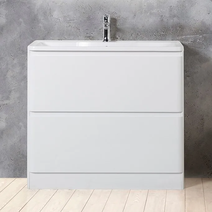 Тумба под раковину без столешницы BelBagno Albano 100 напольная, bianco lucido Sancos — официальный сайт