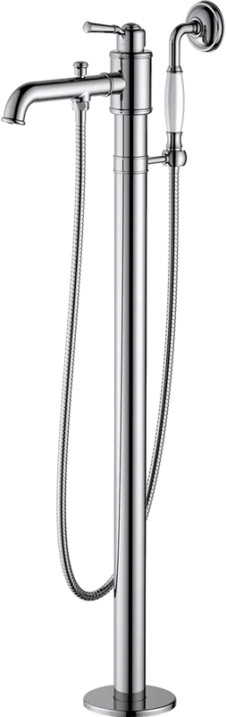 Напольный смеситель для ванны с душем AQUATEK Классик AQ1545CR, С ВНУТРЕННЕЙ ЧАСТЬЮ, хром Sancos — официальный сайт