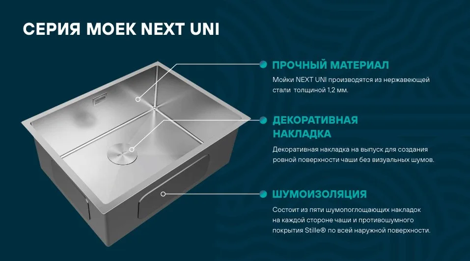 Мойка кухонная Paulmark Next 38 Uni светлое золото Sancos — официальный сайт