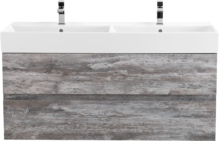 Тумба под раковину без столешницы Cezares Molveno 46-120-2C-SO-2-LG 46 120 legno grigio Sancos — официальный сайт