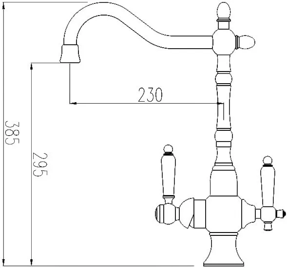 Смеситель для кухни Zorg Sanitary ZR 336 YF-50 nickel Sancos — официальный сайт