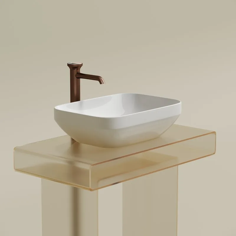 Накладная раковина Ceramicanova Element CN6055 белая глянцевая Sancos — официальный сайт