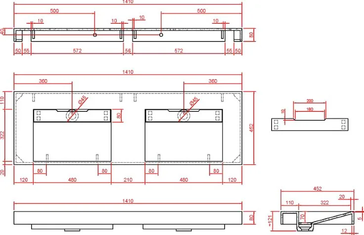 Раковина Armadi Art Flat Calacatta 140 Sancos — официальный сайт