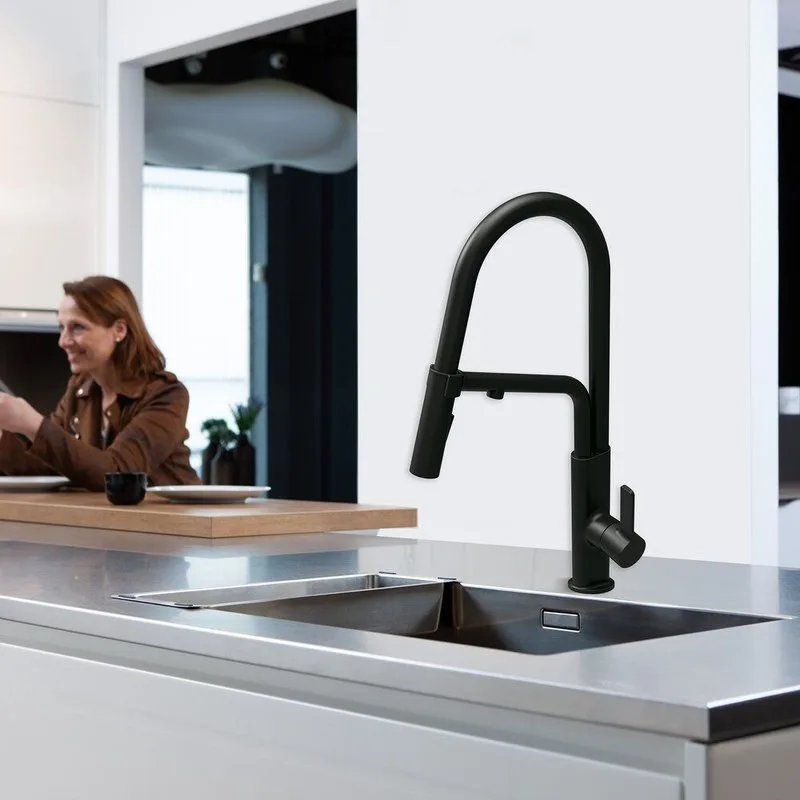 Смеситель для кухни Clever Chef Black 61834, черный Sancos — официальный сайт