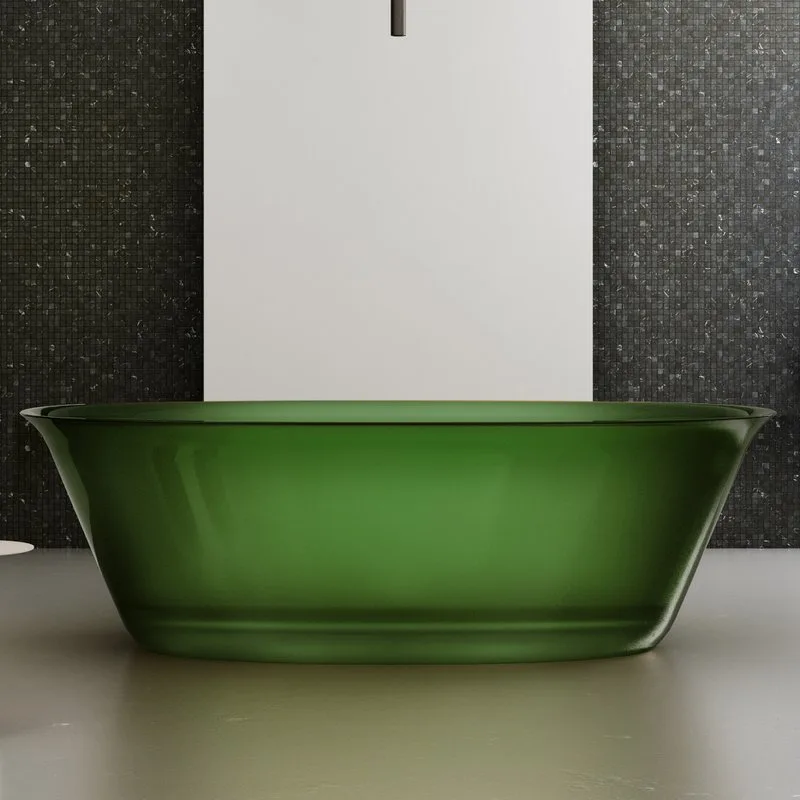 Акриловая ванна Abber Kristall AT9707 Emerald 170x75 см, отдельностоящая, овальная, с донным клапано Sancos — официальный сайт