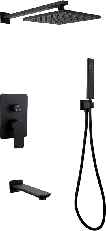 Душевой комплект Abber Weiss Insel AF8017B, С ВНУТРЕННЕЙ ЧАСТЬЮ, черный матовый Sancos — официальный сайт