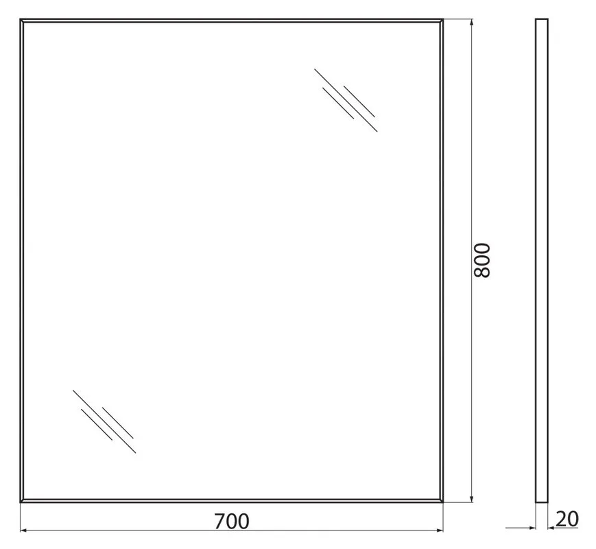 Зеркало BelBagno SPC-AL-700-800 Sancos — официальный сайт