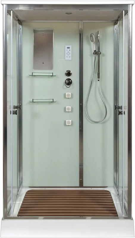 Душевая кабина DTO V1215 120х90, профиль хром, стекло прозрачное Sancos — официальный сайт