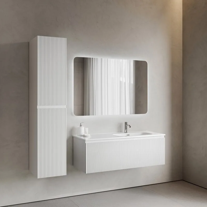 Тумба под раковину Sancos Snob R 1.0 120 подвесная Bianco (белый), SNR1.0120RW Sancos — официальный сайт