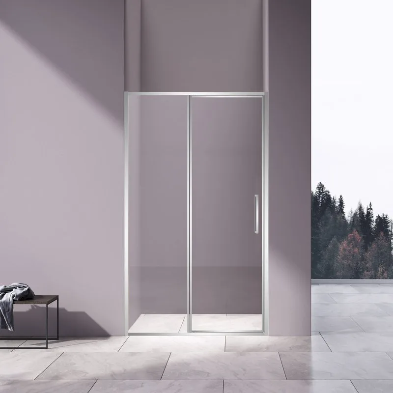 Душевая дверь Vincea Slim 8mm VDP-4SL120CL, хром, стекло прозрачное Sancos — официальный сайт