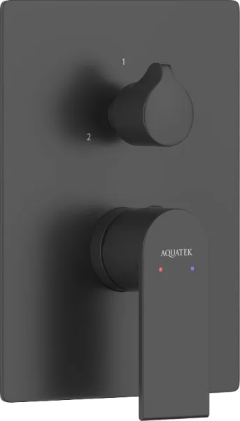 Встраиваемый смеситель AQUATEK Лира AQ1447MB С ВНУТРЕННЕЙ ЧАСТЬЮ, 3 режима,  матовы Sancos — Оригинал