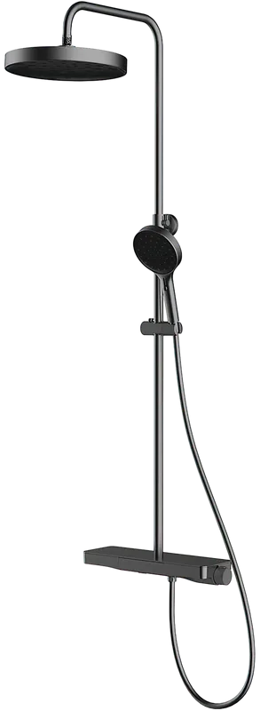 Душевая стойка Vincea Inspire VSFS-3I12TGM, с термостатом, вороненая сталь Sancos — официальный сайт