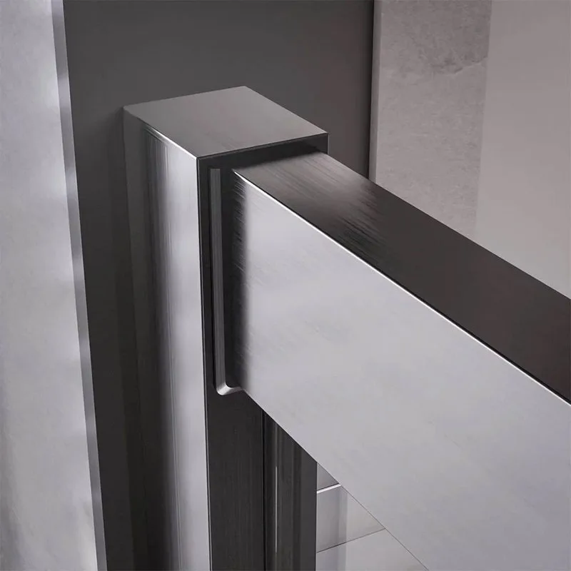 Душевой уголок Veconi Premium Trento PTC-20GR 80x80, профиль брашированный графит, стекло прозрачное Sancos — официальный сайт