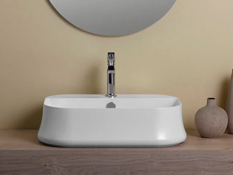 Накладная раковина Simas Sharp SH 09 60x42 см Sancos — официальный сайт