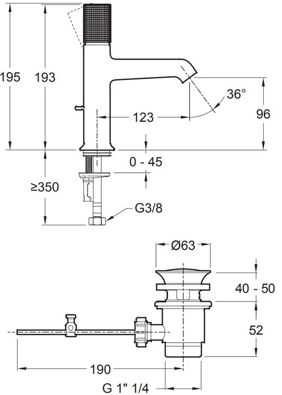 Смеситель для раковины Jacob Delafon Rivoli E24323-CP Sancos — официальный сайт