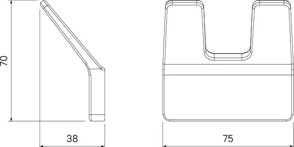 Крючок IDDIS Slide SLISC20i41 двойной, хром Sancos — официальный сайт