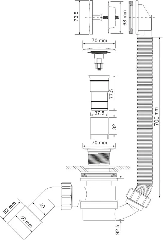 Слив-перелив McAlpine MRB12 Sancos — официальный сайт