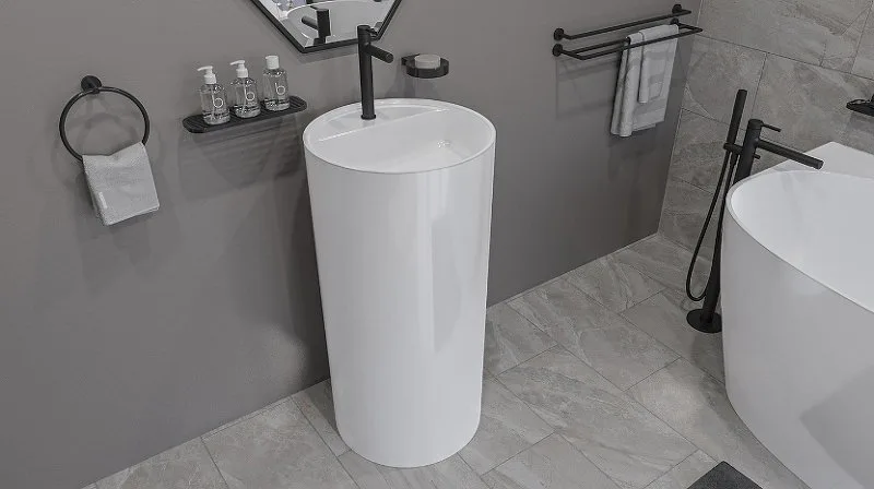Раковина WHITECROSS Pantheon 0708.043043.100 43 см, белый глянец Sancos — официальный сайт