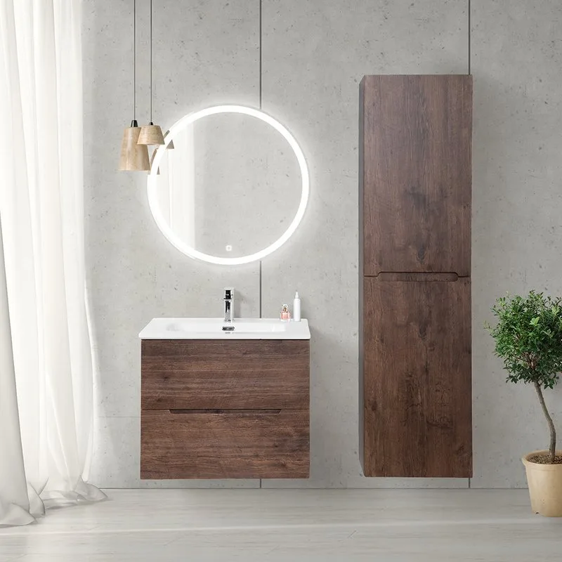 Шкаф-пенал для ванной BelBagno Etna 40 R rovere moro Sancos — официальный сайт