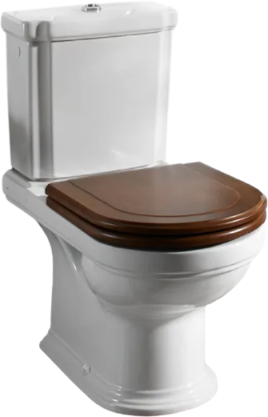 Унитаз-компакт напольный Villeroy & Boch Hommage 666210R1 772111R1 альпийский белый, орех