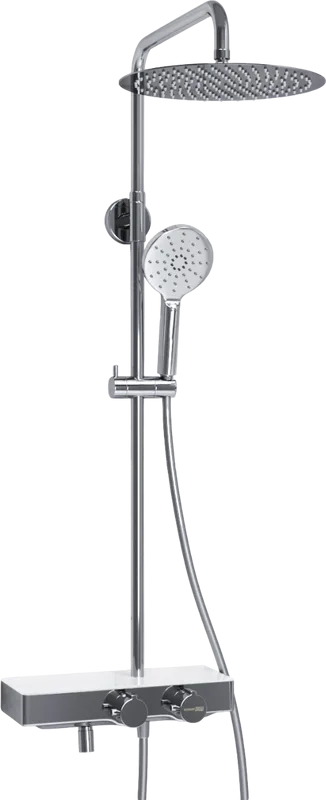 Душевая стойка Wasserkraft Aller A113.116.127.CH Thermo, с термостатом, хром Sancos — официальный сайт