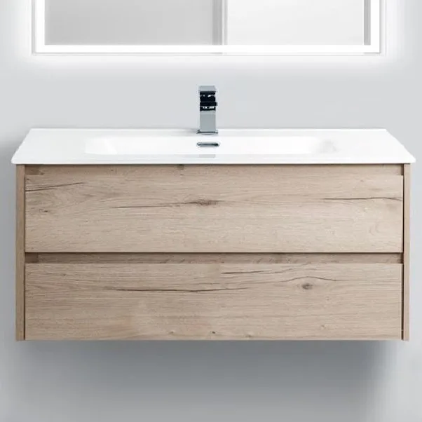 Тумба под раковину без столешницы BelBagno Kraft 100 rovere galifax bianco Sancos — официальный сайт