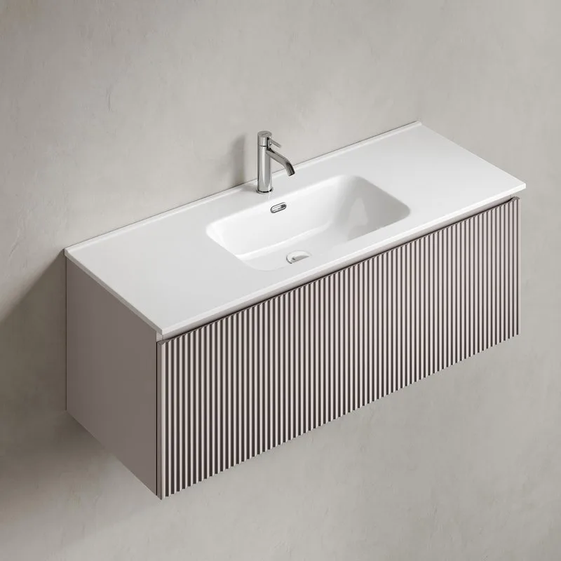 Тумба под раковину Sancos Snob R 1.0 120 подвесная Doha soft (пыльная роза), SNR1.0120SM Sancos — официальный сайт