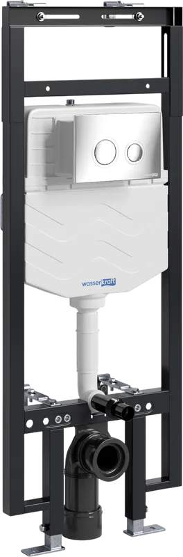 Система инсталляции для унитазов Wasserkraft Dinkel 58TLT.010.ME.CH01, с кнопкой смыва хром Sancos — официальный сайт