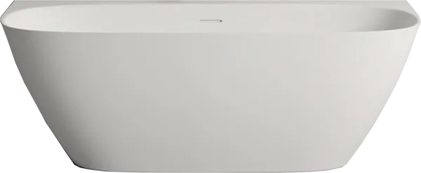 Ванна из искусственного камня Salini Sofia Wall 170x80 см, пристенная, матовая белая, овальная, со с Sancos — Оригинал