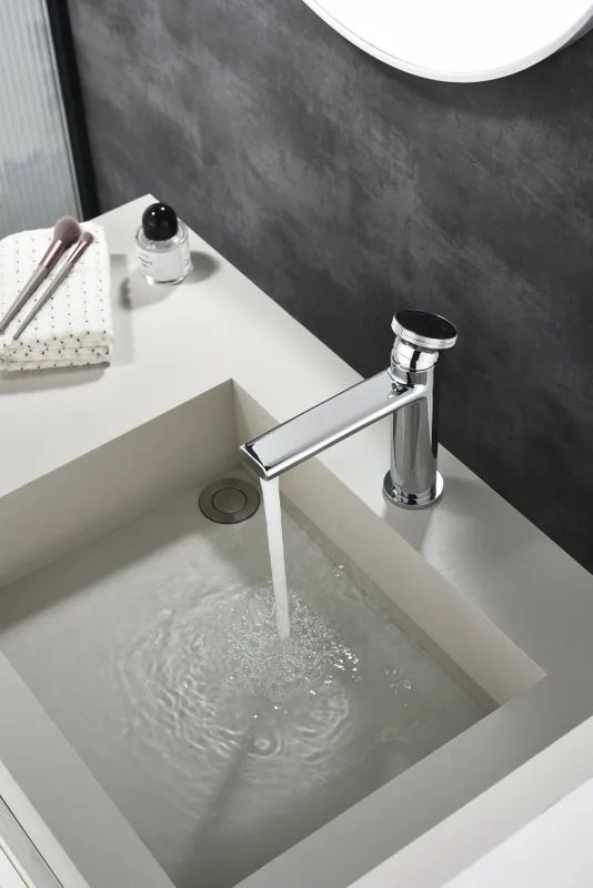 Смеситель для раковины Black&White Gravity 7107C chrome Sancos — официальный сайт