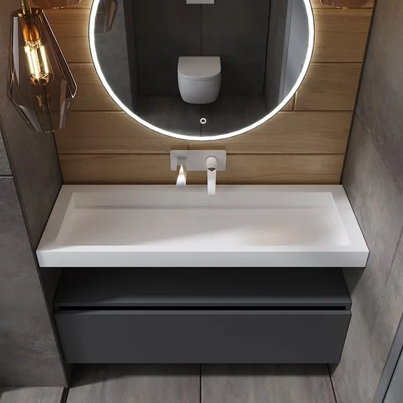 Тумба Armadi Art Flat Valessi Uno-S 120 антрацит матовый Sancos — Оригинал